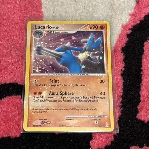Lucario #3 – Pokémon Manaphy & Lucario Half Deck – Holo – Mint - Picture 1 of 6